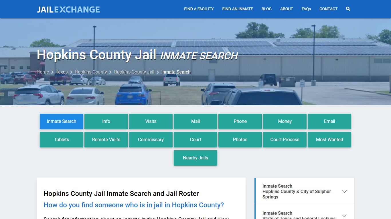 Inmate Search: Roster & Mugshots - Hopkins County Jail, TX - Jail Exchange